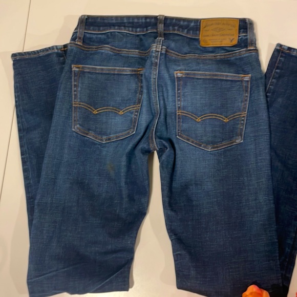 Dark Wash 360 Degree Flex Skinny Size 30 American Eagle Jeans - Picture 4 of 4